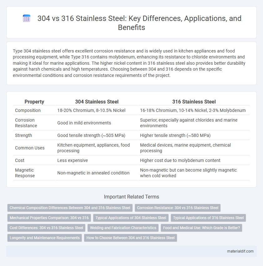 304 vs 316 Stainless Steel: Key Differences, Applications, and Benefits