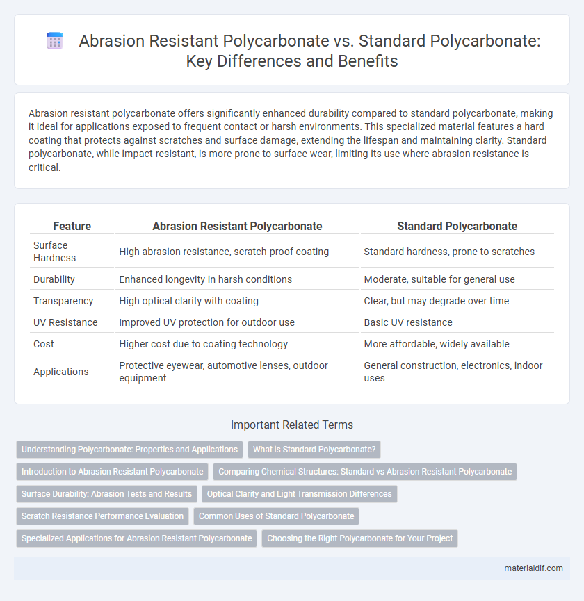 Abrasion Resistant Polycarbonate vs. Standard Polycarbonate: Key Differences and Benefits