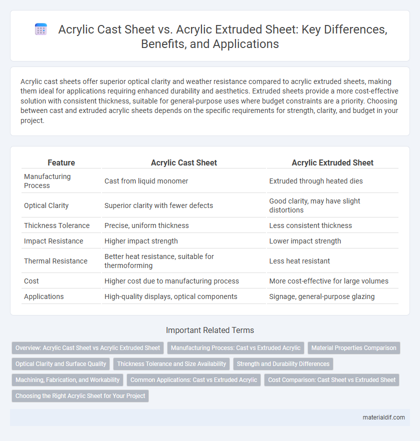 Acrylic Cast Sheet vs. Acrylic Extruded Sheet: Key Differences, Benefits, and Applications
