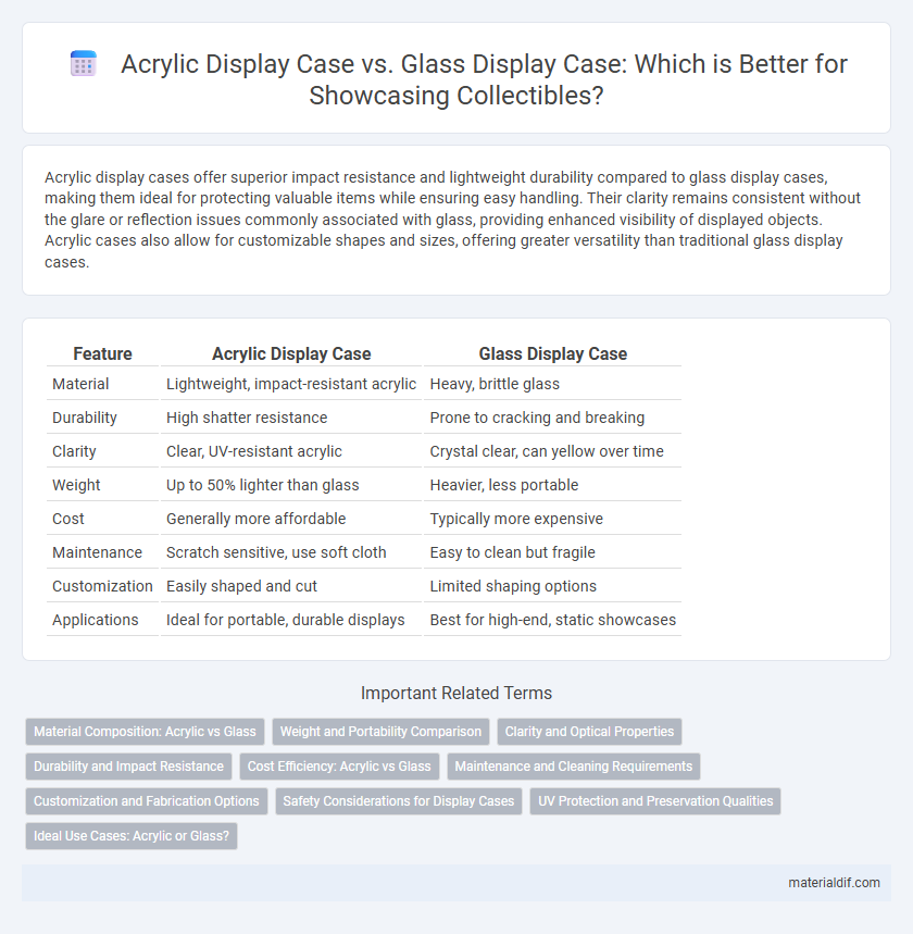 Acrylic Display Case vs. Glass Display Case: Which is Better for Showcasing Collectibles?