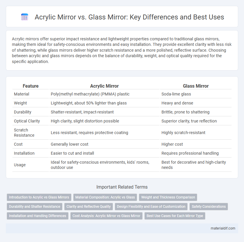 Acrylic Mirror vs. Glass Mirror: Key Differences and Best Uses