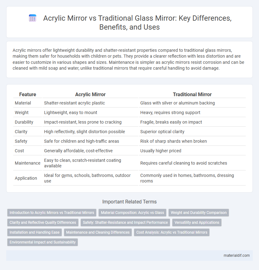 Acrylic Mirror vs Traditional Glass Mirror: Key Differences, Benefits, and Uses