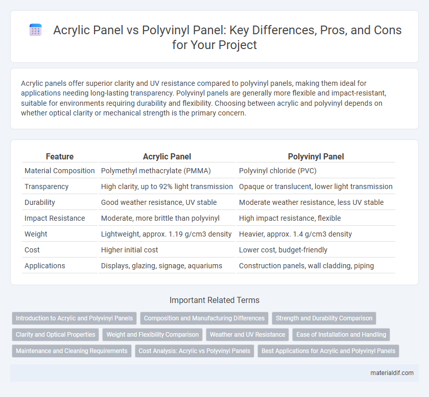 Acrylic Panel vs Polyvinyl Panel: Key Differences, Pros, and Cons for Your Project