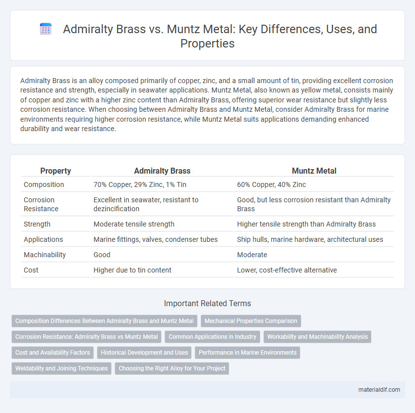 Admiralty Brass vs. Muntz Metal: Key Differences, Uses, and Properties