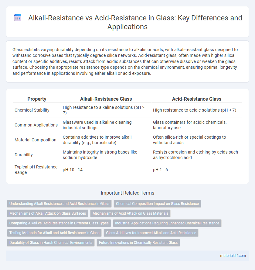 Alkali-Resistance vs Acid-Resistance in Glass: Key Differences and Applications