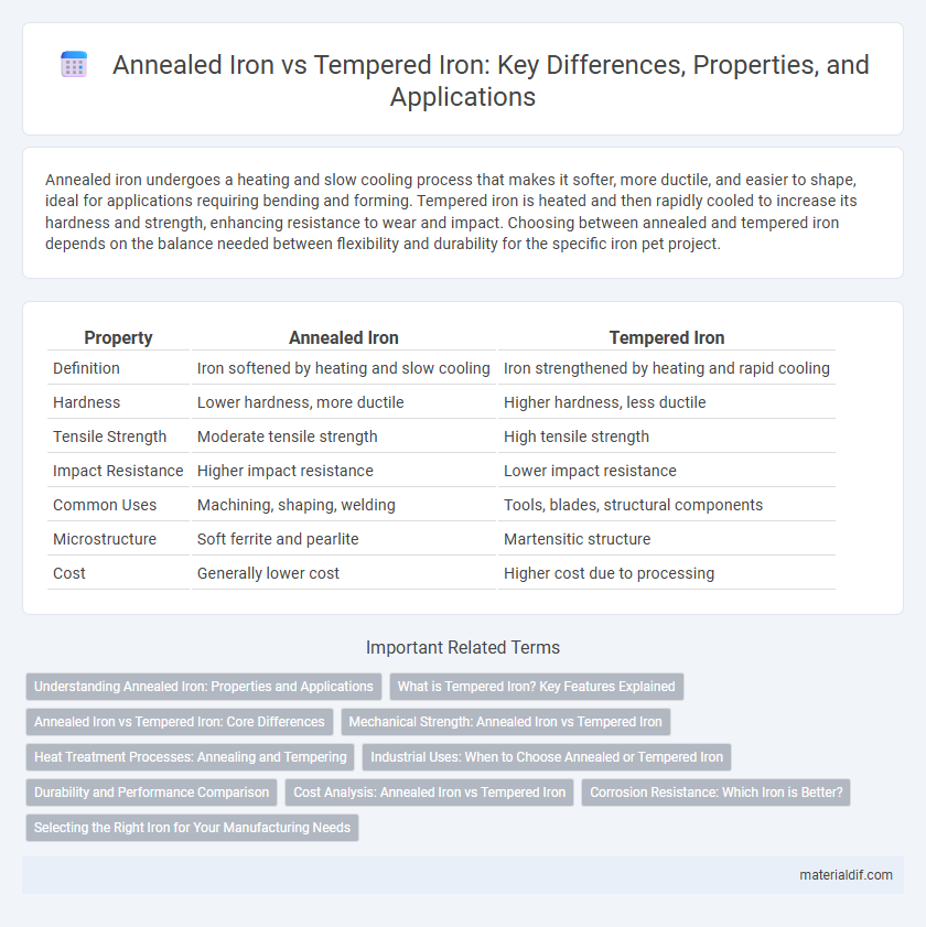 Annealed Iron vs Tempered Iron: Key Differences, Properties, and Applications