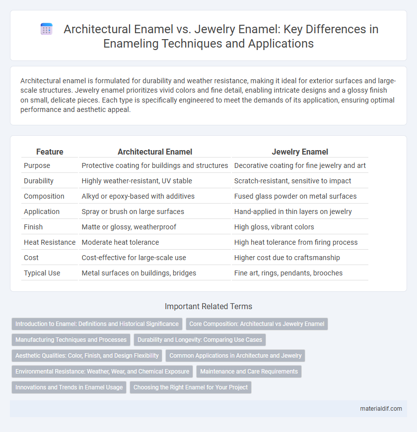 Architectural Enamel vs. Jewelry Enamel: Key Differences in Enameling Techniques and Applications