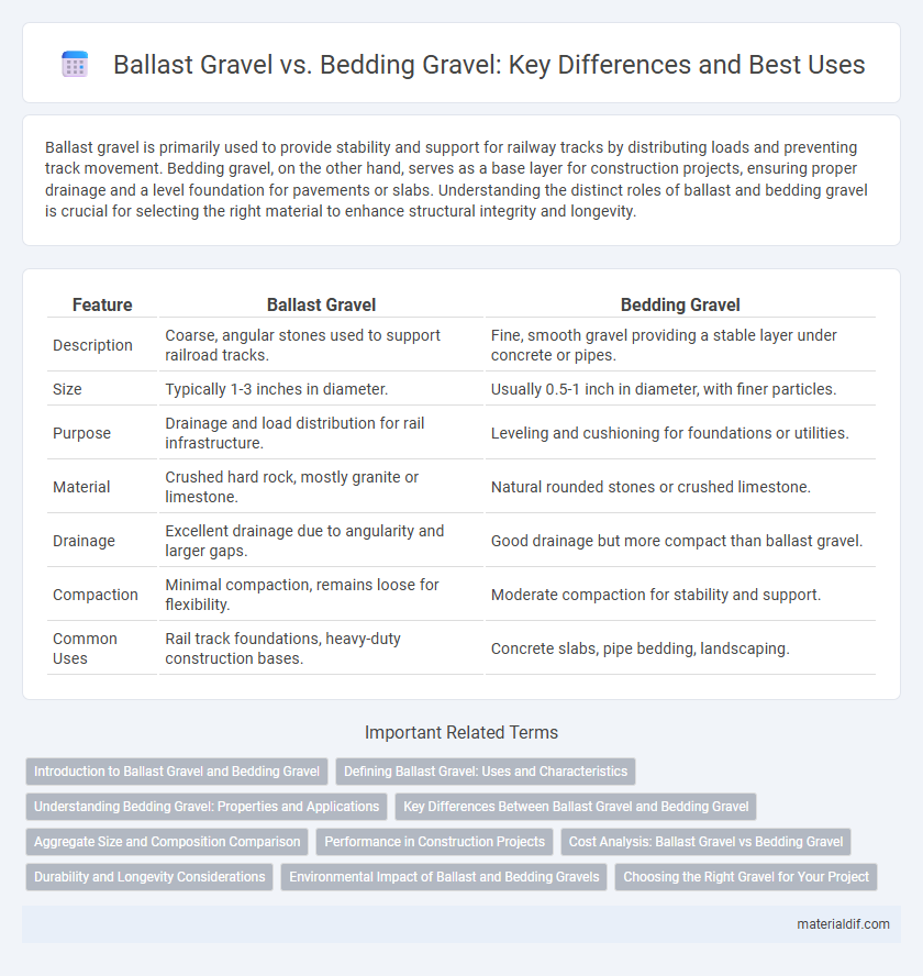 Ballast Gravel vs. Bedding Gravel: Key Differences and Best Uses