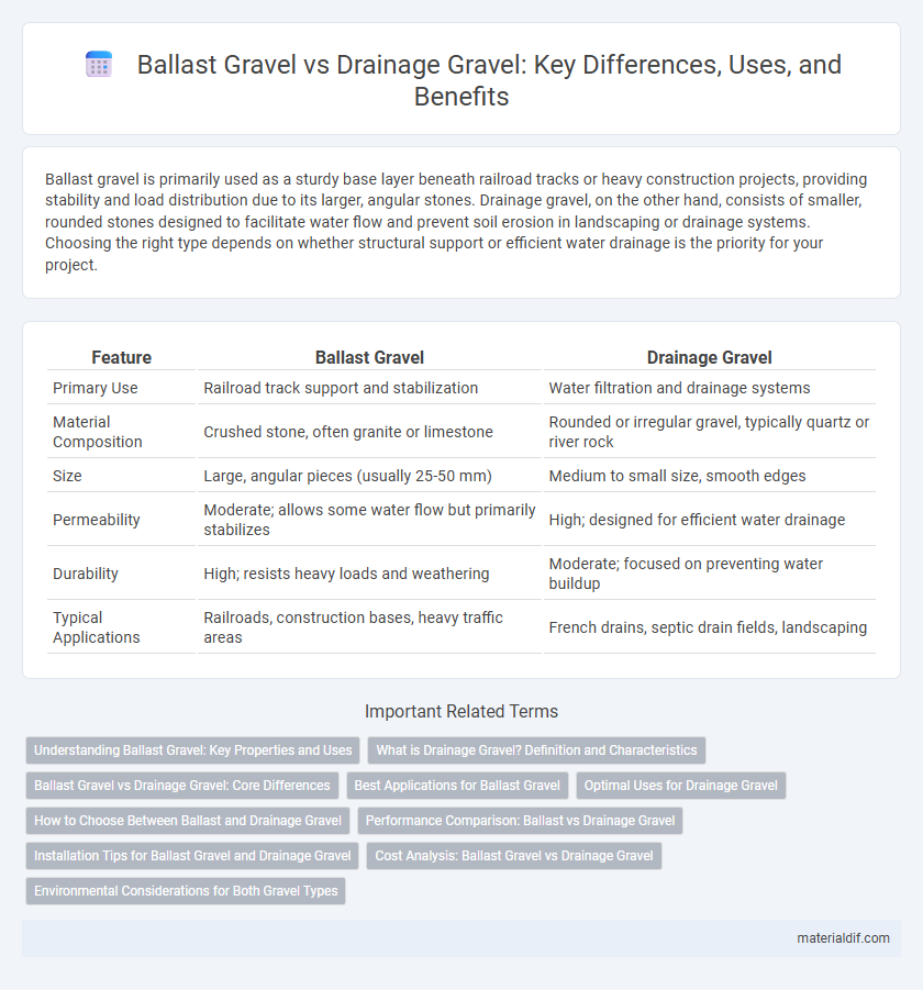 Ballast Gravel vs Drainage Gravel: Key Differences, Uses, and Benefits