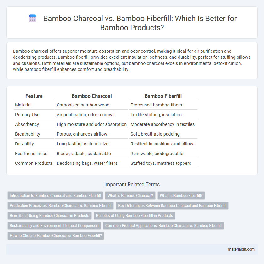 Bamboo Charcoal vs. Bamboo Fiberfill: Which Is Better for Bamboo Products?