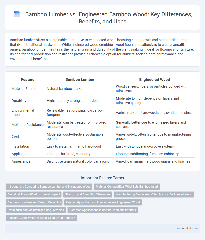 Bamboo Lumber vs. Engineered Bamboo Wood: Key Differences, Benefits, and Uses