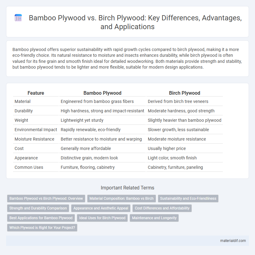 Bamboo Plywood vs. Birch Plywood: Key Differences, Advantages, and Applications