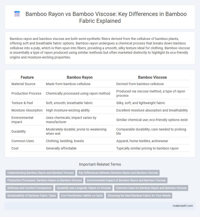 Bamboo Rayon vs Bamboo Viscose: Key Differences in Bamboo Fabric Explained