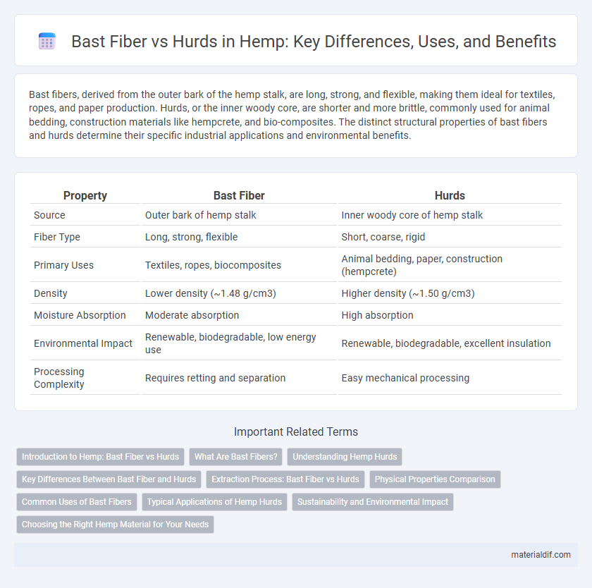 Bast Fiber vs Hurds in Hemp: Key Differences, Uses, and Benefits