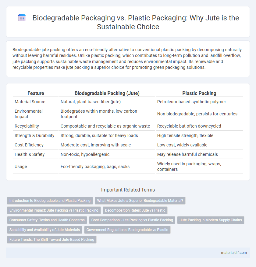 Biodegradable Packaging vs. Plastic Packaging: Why Jute is the Sustainable Choice