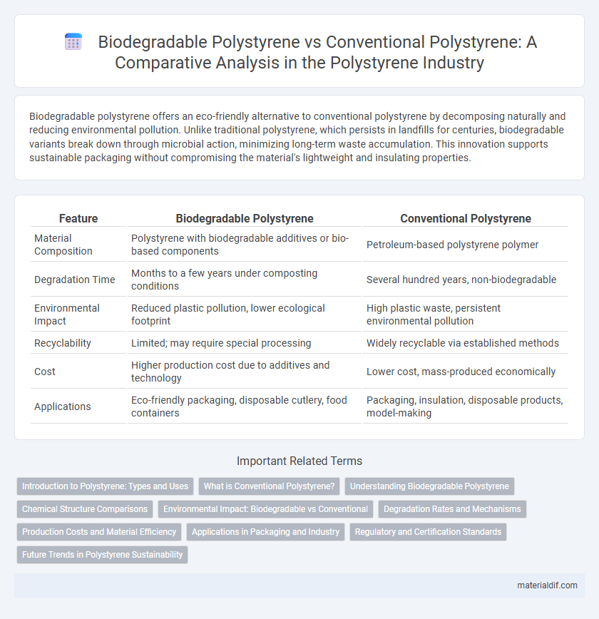 Biodegradable Polystyrene vs Conventional Polystyrene: A Comparative Analysis in the Polystyrene Industry
