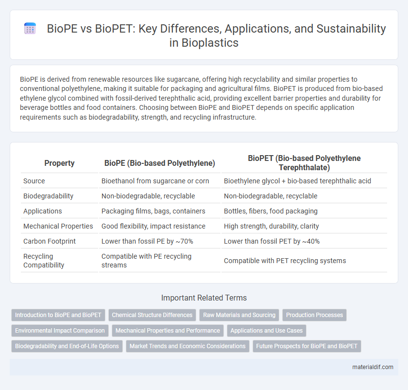 BioPE vs BioPET: Key Differences, Applications, and Sustainability in Bioplastics