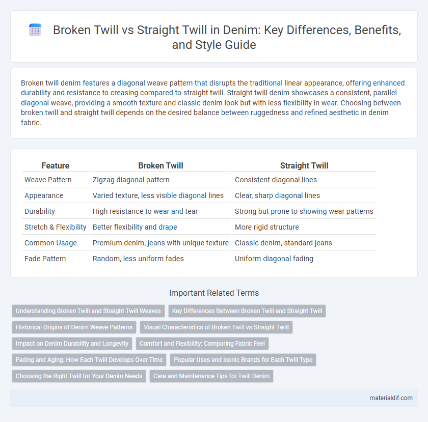 Broken Twill vs Straight Twill in Denim: Key Differences, Benefits, and Style Guide