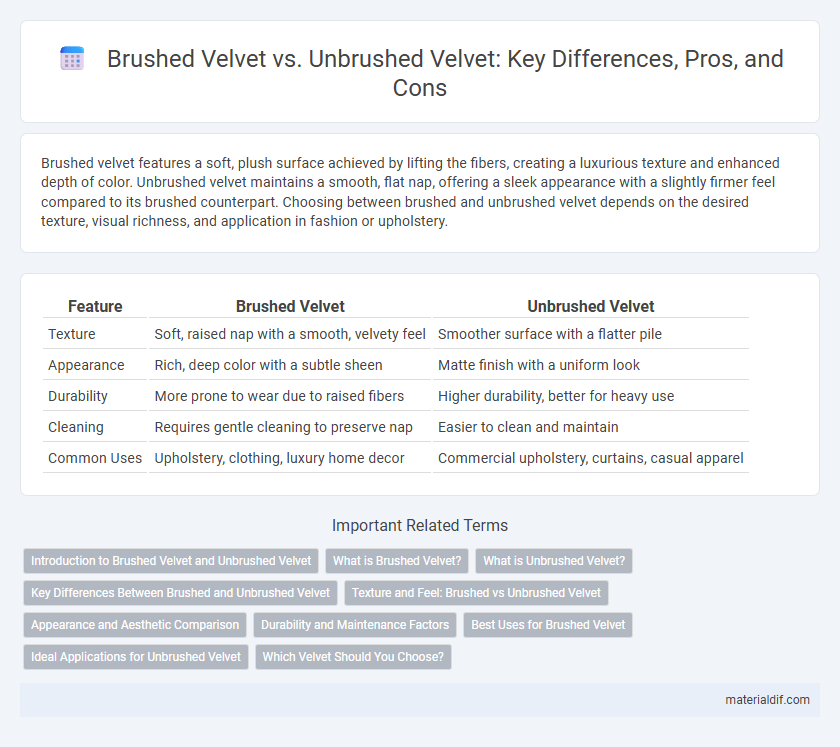 Brushed Velvet vs. Unbrushed Velvet: Key Differences, Pros, and Cons