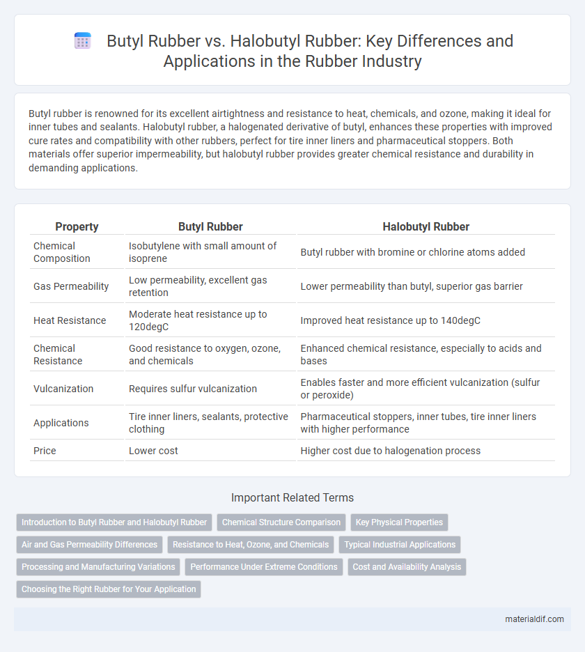 Butyl Rubber vs. Halobutyl Rubber: Key Differences and Applications in the Rubber Industry