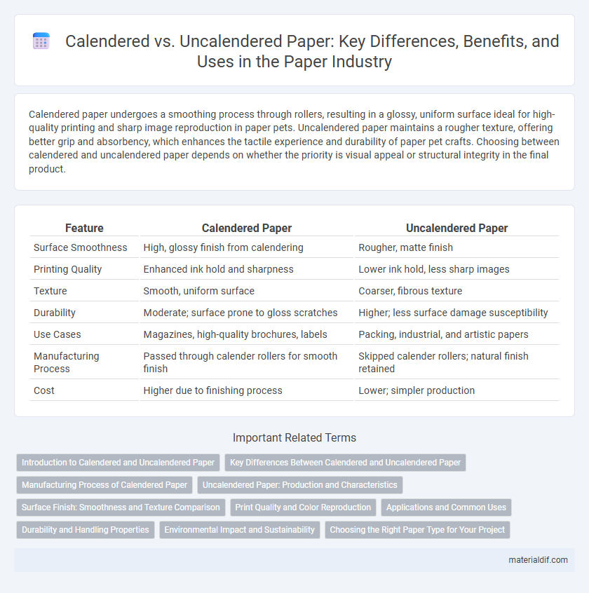 Calendered vs. Uncalendered Paper: Key Differences, Benefits, and Uses in the Paper Industry