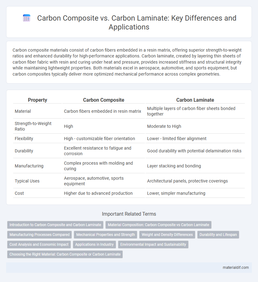 Carbon Composite vs. Carbon Laminate: Key Differences and Applications