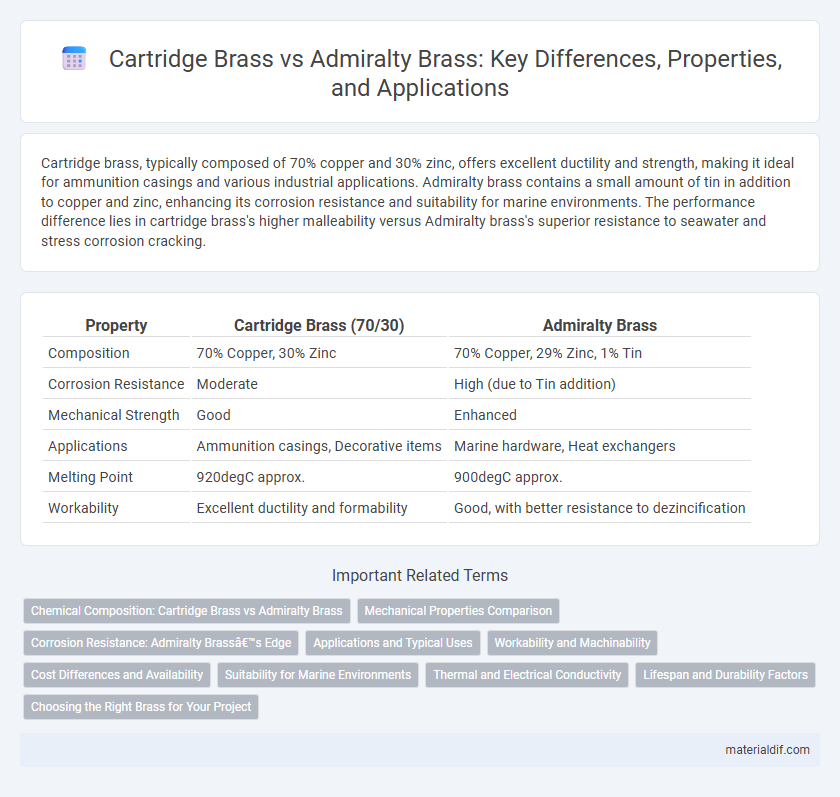 Cartridge Brass vs Admiralty Brass: Key Differences, Properties, and Applications