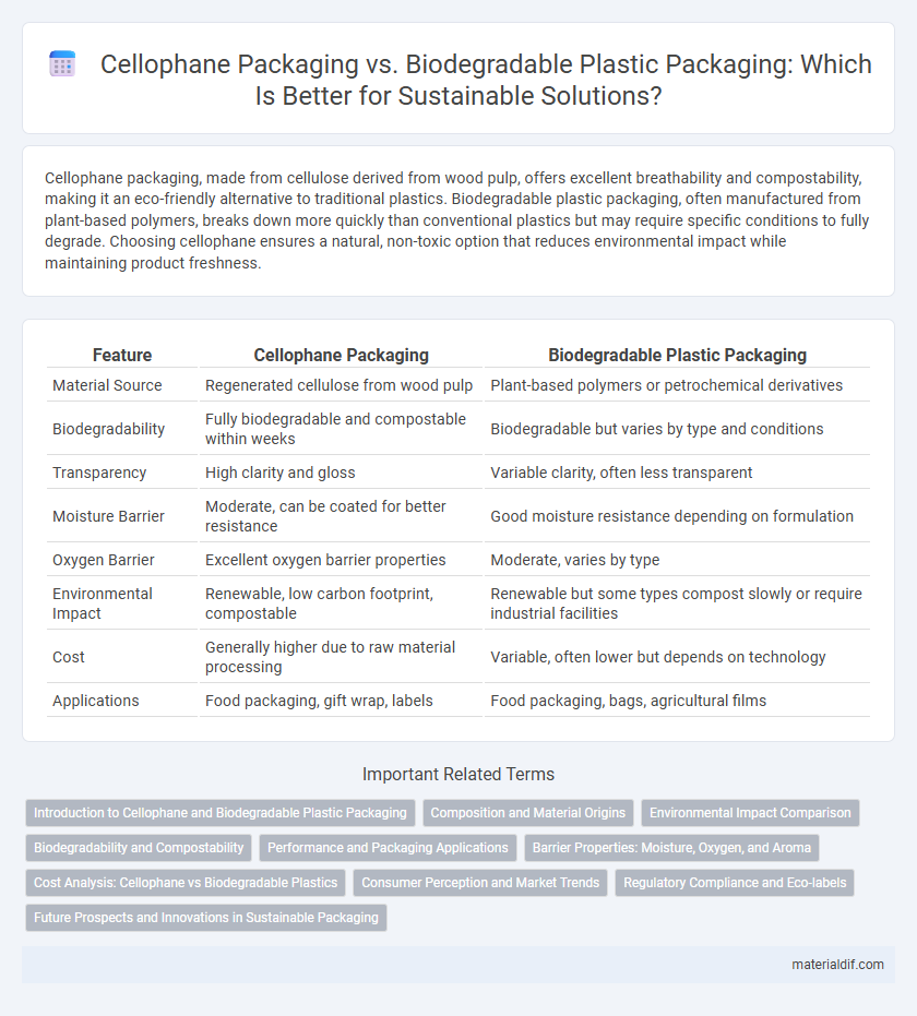 Cellophane Packaging vs. Biodegradable Plastic Packaging: Which Is Better for Sustainable Solutions?