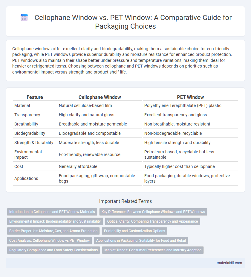 Cellophane Window vs. PET Window: A Comparative Guide for Packaging Choices