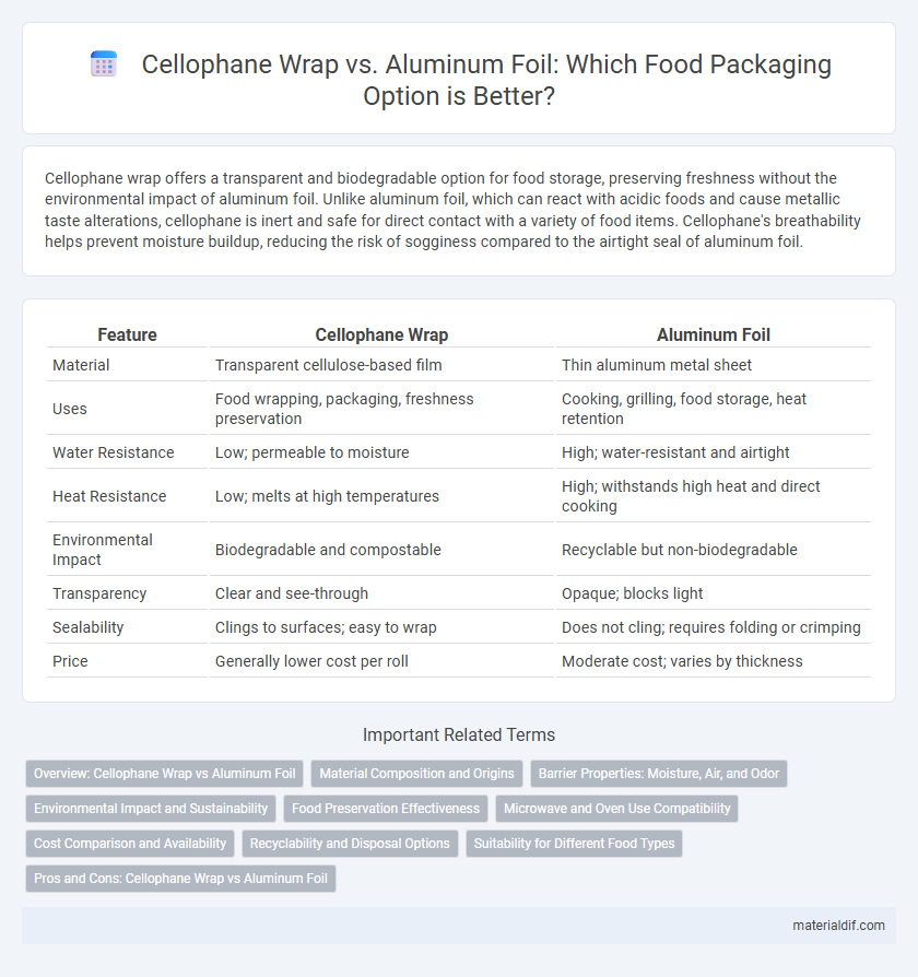 Cellophane Wrap vs. Aluminum Foil: Which Food Packaging Option is Better?