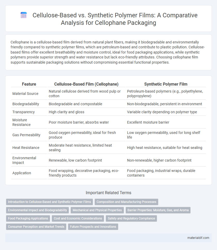 Cellulose-Based vs. Synthetic Polymer Films: A Comparative Analysis for Cellophane Packaging