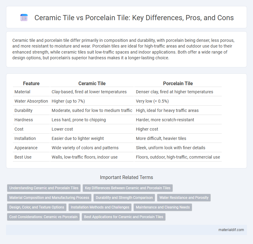 Ceramic Tile vs Porcelain Tile: Key Differences, Pros, and Cons