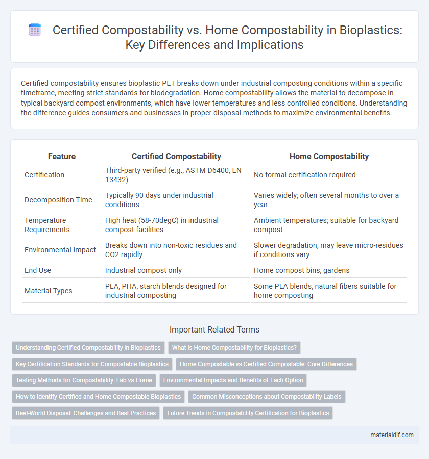 Certified Compostability vs. Home Compostability in Bioplastics: Key Differences and Implications