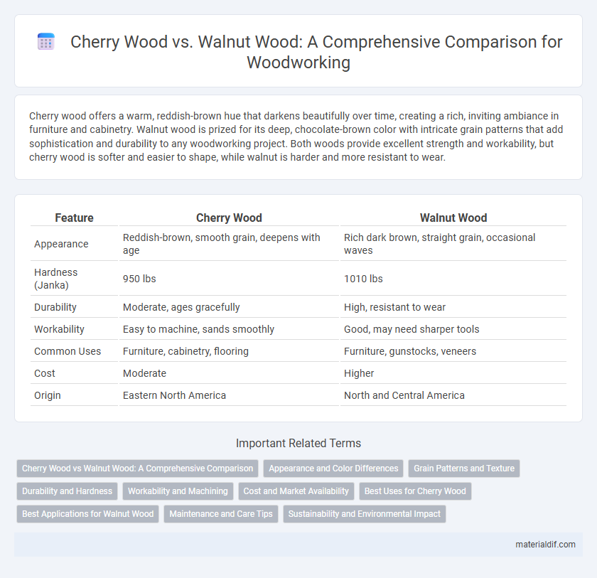 Cherry Wood vs. Walnut Wood: A Comprehensive Comparison for Woodworking