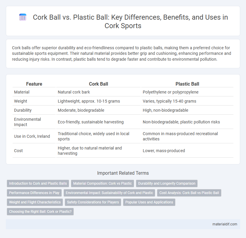 Cork Ball vs. Plastic Ball: Key Differences, Benefits, and Uses in Cork Sports