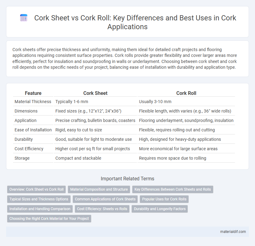 Cork Sheet vs Cork Roll: Key Differences and Best Uses in Cork Applications