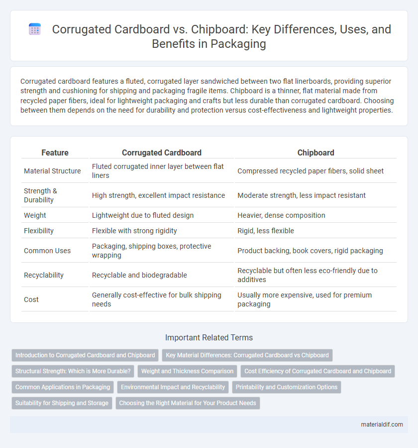 Corrugated Cardboard vs. Chipboard: Key Differences, Uses, and Benefits in Packaging