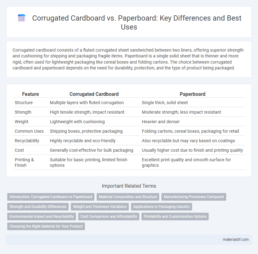 Corrugated Cardboard vs. Paperboard: Key Differences and Best Uses