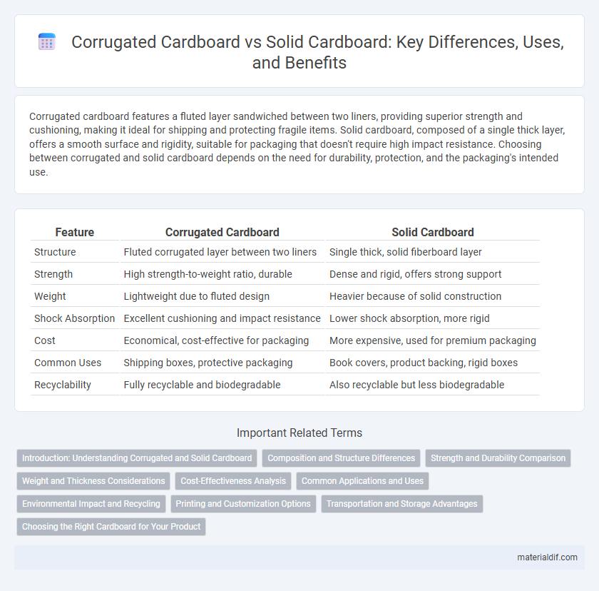 Corrugated Cardboard vs Solid Cardboard: Key Differences, Uses, and Benefits