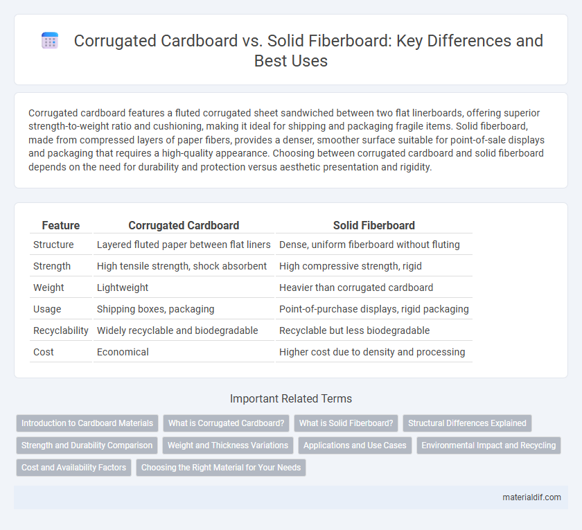 Corrugated Cardboard vs. Solid Fiberboard: Key Differences and Best Uses