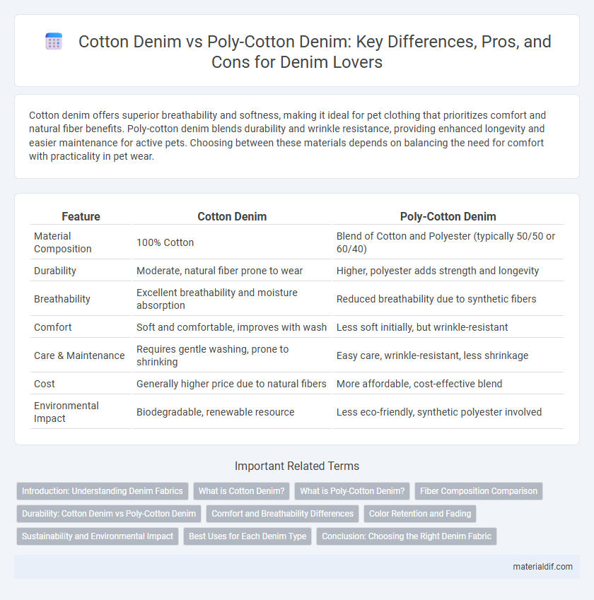 Cotton Denim vs Poly-Cotton Denim: Key Differences, Pros, and Cons for Denim Lovers