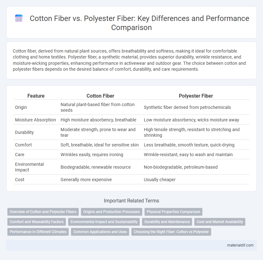 Cotton Fiber vs. Polyester Fiber: Key Differences and Performance Comparison