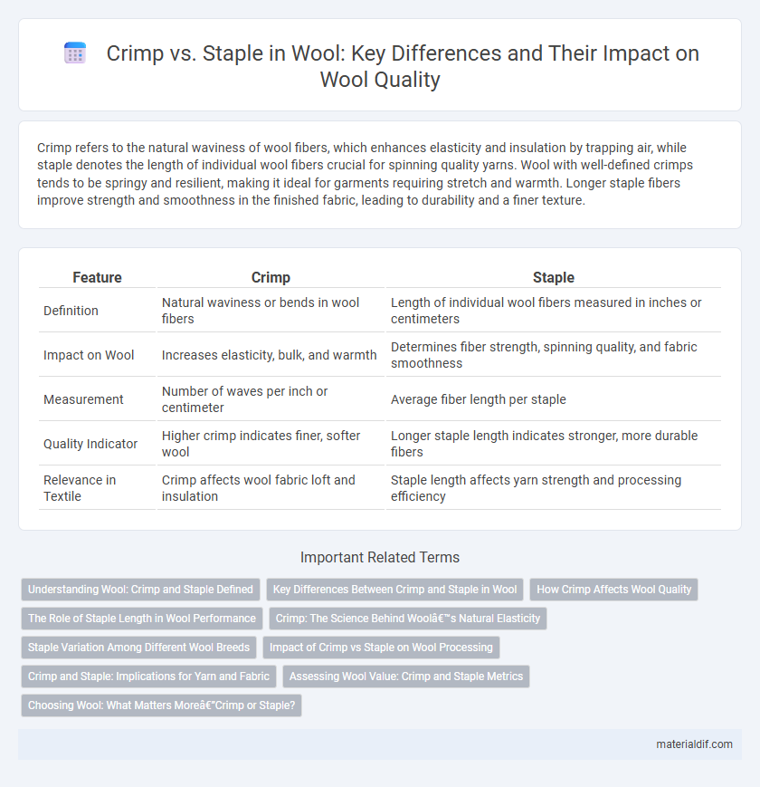 Crimp vs. Staple in Wool: Key Differences and Their Impact on Wool Quality
