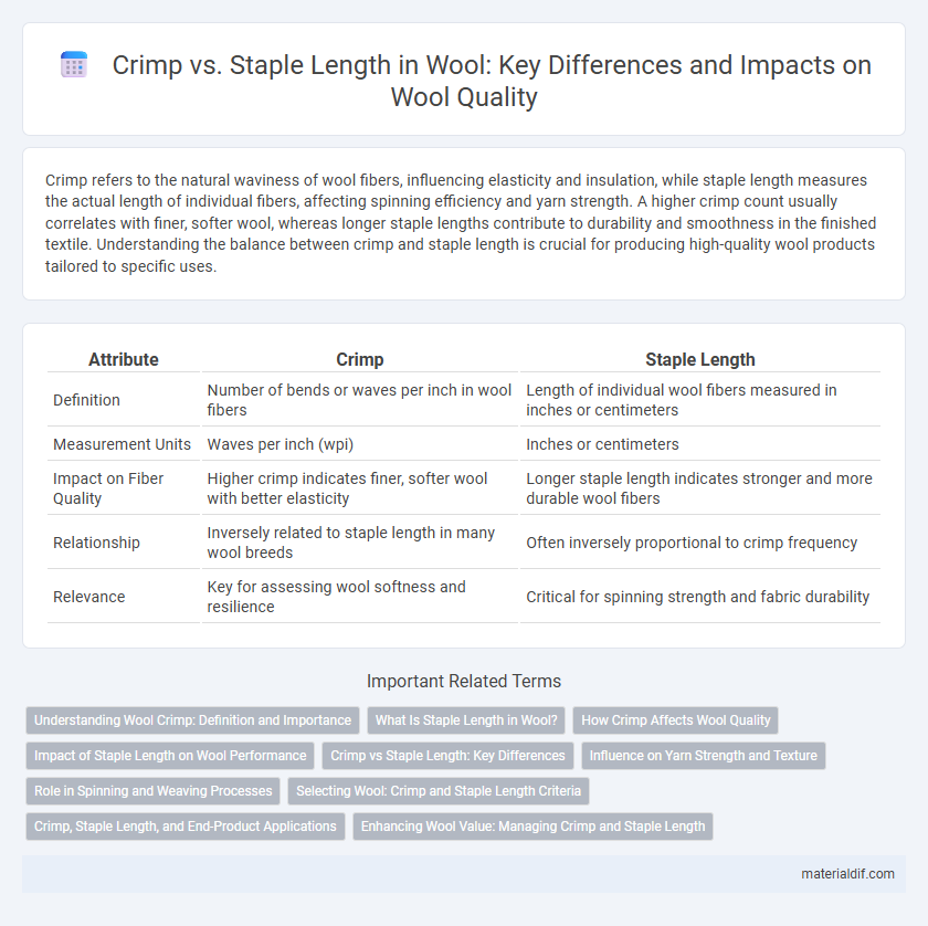 Crimp vs. Staple Length in Wool: Key Differences and Impacts on Wool Quality