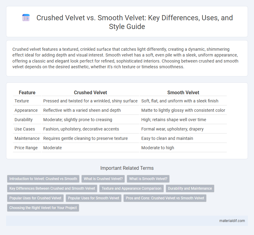 Crushed Velvet vs. Smooth Velvet: Key Differences, Uses, and Style Guide