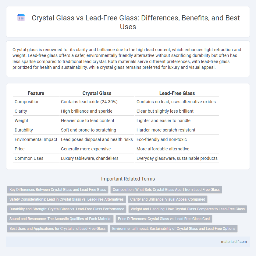 Crystal Glass vs Lead-Free Glass: Differences, Benefits, and Best Uses