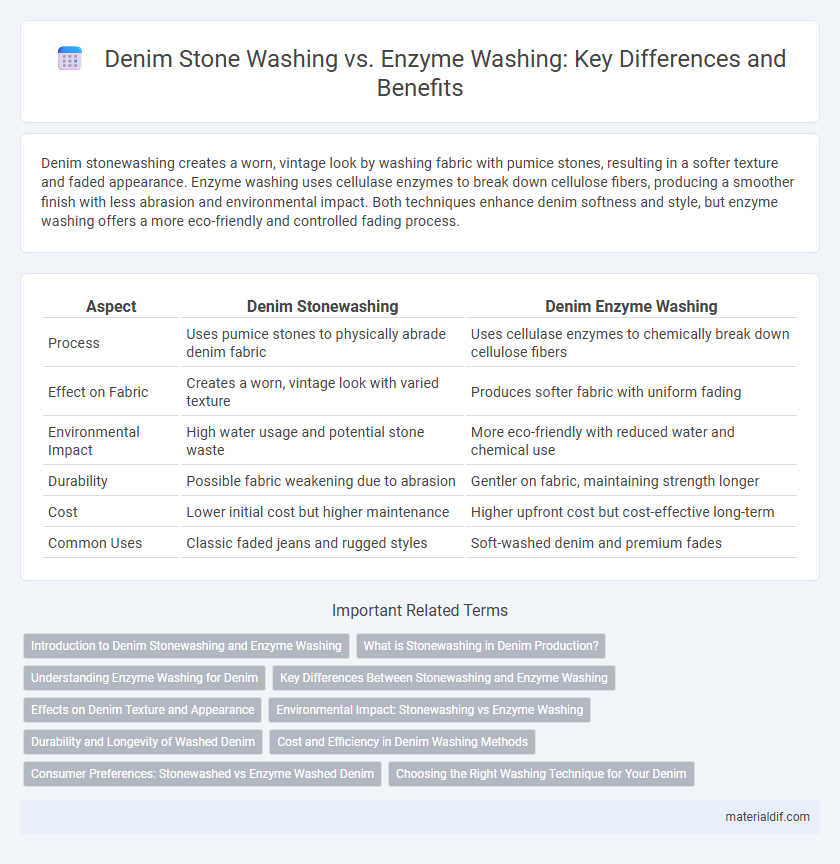 Denim Stone Washing vs. Enzyme Washing: Key Differences and Benefits