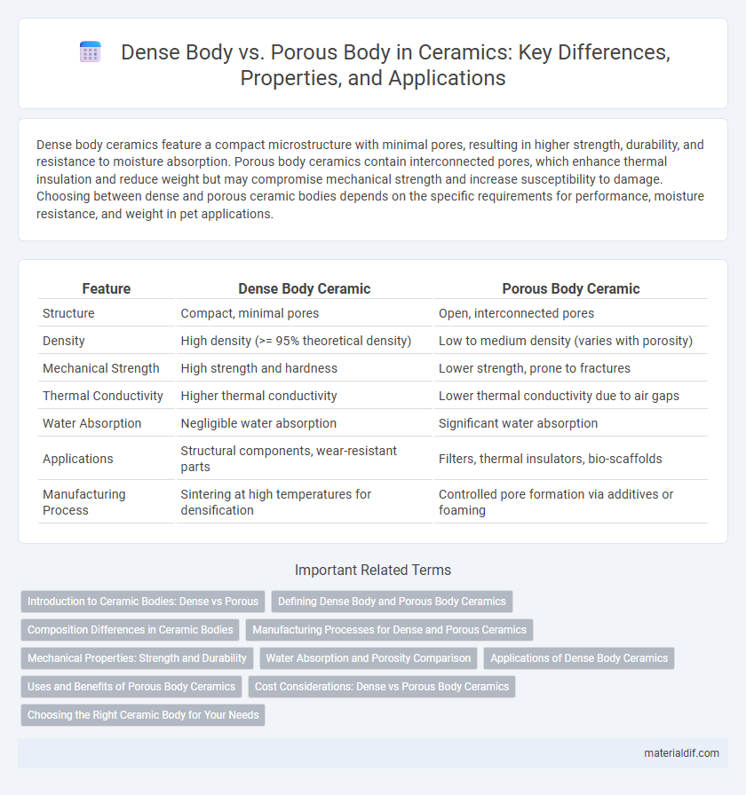 Dense Body vs. Porous Body in Ceramics: Key Differences, Properties, and Applications