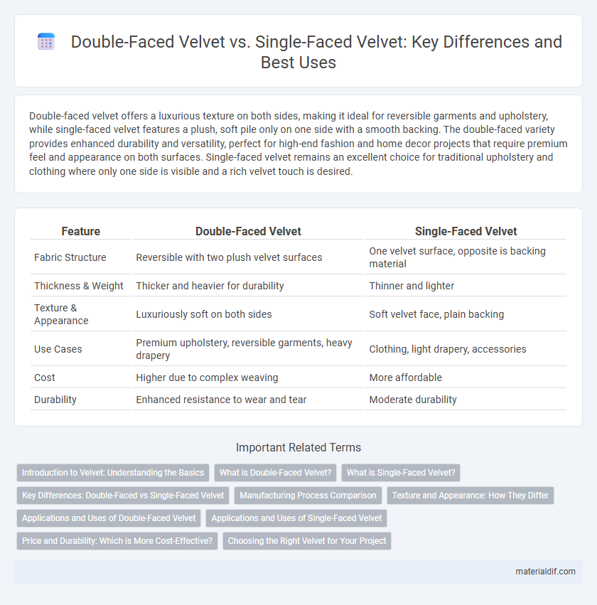 Double-Faced Velvet vs. Single-Faced Velvet: Key Differences and Best Uses