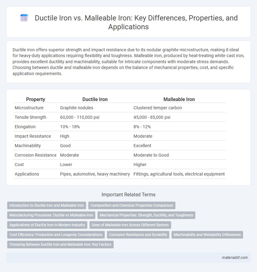 Ductile Iron vs. Malleable Iron: Key Differences, Properties, and Applications